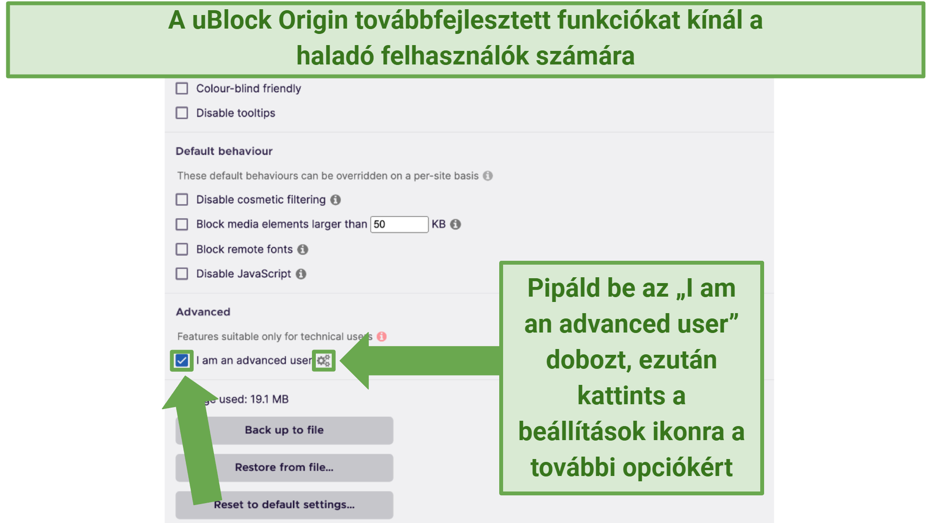 Képernyőkép arról, hogyan kapcsolhatod be a szűrőket az AdGuardban