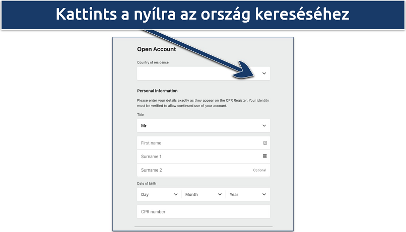 A bet365 platform regisztrációs oldalának képernyőképe