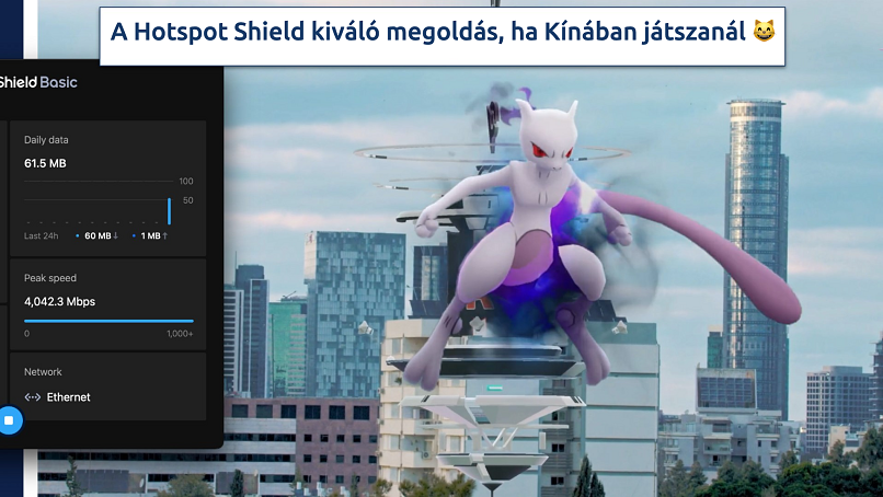 A Hotspot Shield Hydra protokolljának alacsony késleltetése miatt zökkenőmentesen játszhatsz